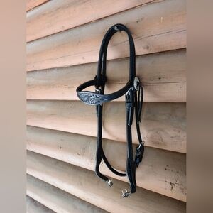 Julie Goodnight Leaf Border Browband Headstall Bridle